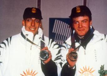 Olympischer Sprint in Lillehammer 1994: Silber fr Frank Luck, Bronze fr Sven Fischer